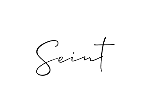 Make a beautiful signature design for name Seint. Use this online signature maker to create a handwritten signature for free. Seint signature style 2 images and pictures png