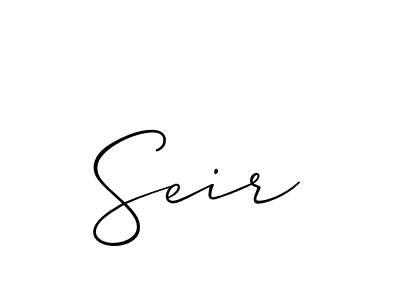 if you are searching for the best signature style for your name Seir. so please give up your signature search. here we have designed multiple signature styles  using Allison_Script. Seir signature style 2 images and pictures png