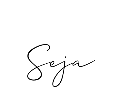 Seja stylish signature style. Best Handwritten Sign (Allison_Script) for my name. Handwritten Signature Collection Ideas for my name Seja. Seja signature style 2 images and pictures png