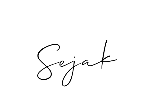 How to Draw Sejak signature style? Allison_Script is a latest design signature styles for name Sejak. Sejak signature style 2 images and pictures png