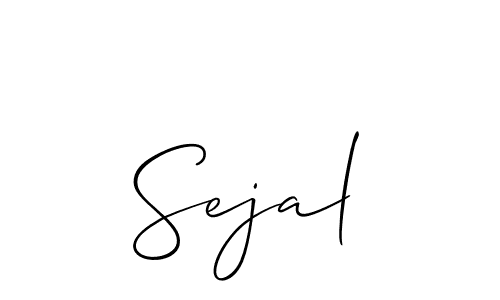 How to make Sejal name signature. Use Allison_Script style for creating short signs online. This is the latest handwritten sign. Sejal signature style 2 images and pictures png