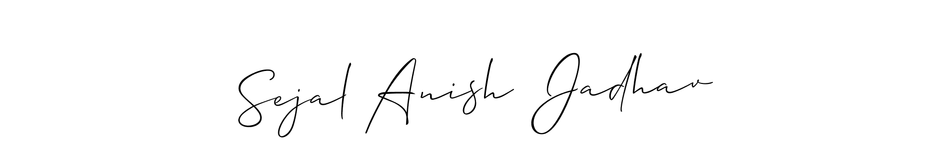 Make a beautiful signature design for name Sejal Anish  Jadhav. Use this online signature maker to create a handwritten signature for free. Sejal Anish  Jadhav signature style 2 images and pictures png