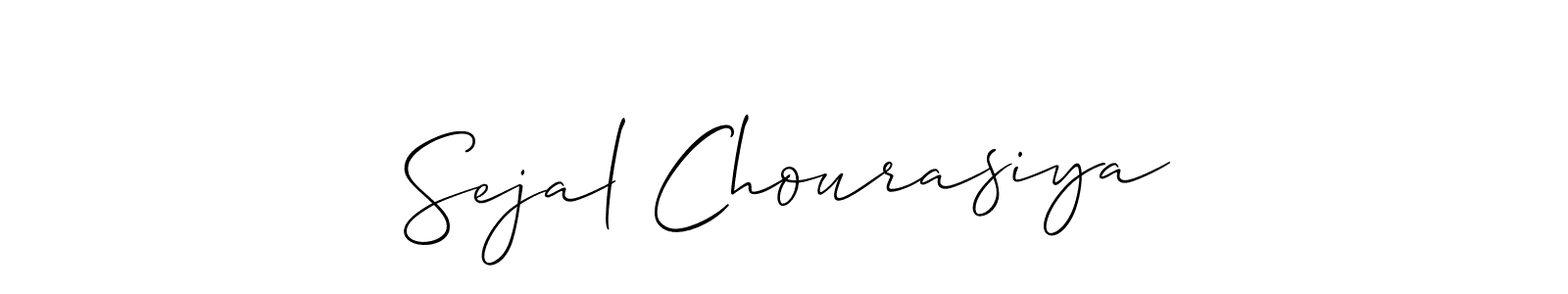 Once you've used our free online signature maker to create your best signature Allison_Script style, it's time to enjoy all of the benefits that Sejal Chourasiya name signing documents. Sejal Chourasiya signature style 2 images and pictures png