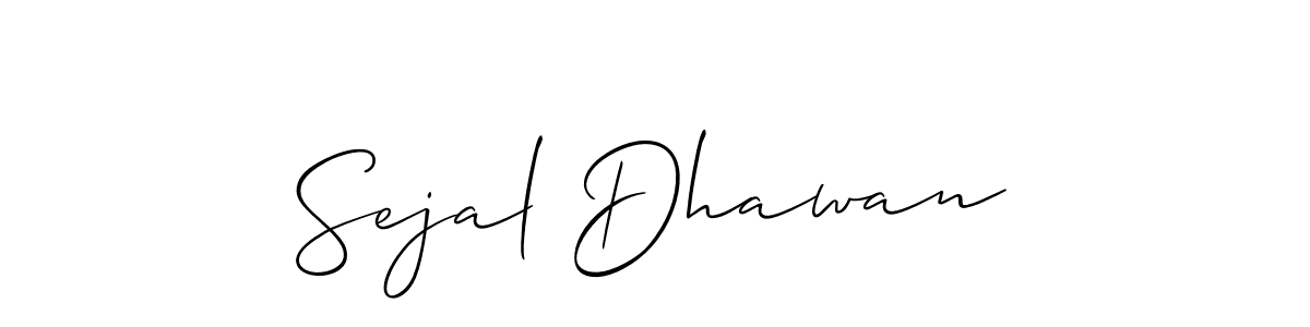 Also You can easily find your signature by using the search form. We will create Sejal Dhawan name handwritten signature images for you free of cost using Allison_Script sign style. Sejal Dhawan signature style 2 images and pictures png