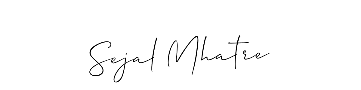 if you are searching for the best signature style for your name Sejal Mhatre. so please give up your signature search. here we have designed multiple signature styles  using Allison_Script. Sejal Mhatre signature style 2 images and pictures png