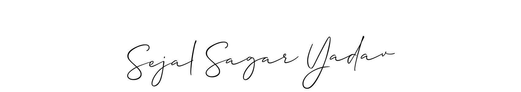 You can use this online signature creator to create a handwritten signature for the name Sejal Sagar Yadav. This is the best online autograph maker. Sejal Sagar Yadav signature style 2 images and pictures png