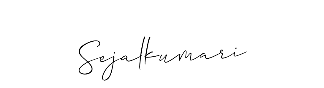 Use a signature maker to create a handwritten signature online. With this signature software, you can design (Allison_Script) your own signature for name Sejalkumari. Sejalkumari signature style 2 images and pictures png