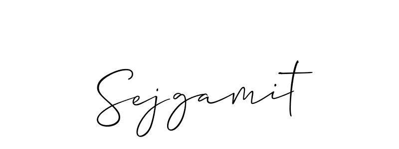 Best and Professional Signature Style for Sejgamit. Allison_Script Best Signature Style Collection. Sejgamit signature style 2 images and pictures png