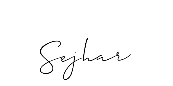 Sejhar stylish signature style. Best Handwritten Sign (Allison_Script) for my name. Handwritten Signature Collection Ideas for my name Sejhar. Sejhar signature style 2 images and pictures png