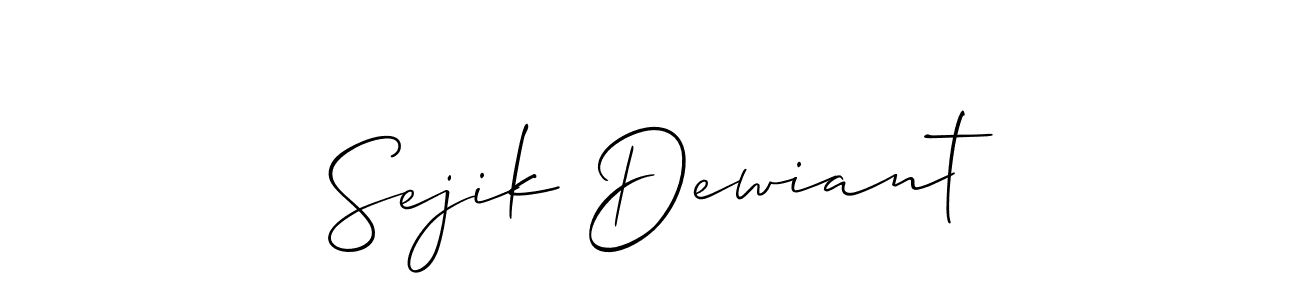 Once you've used our free online signature maker to create your best signature Allison_Script style, it's time to enjoy all of the benefits that Sejik Dewiant name signing documents. Sejik Dewiant signature style 2 images and pictures png