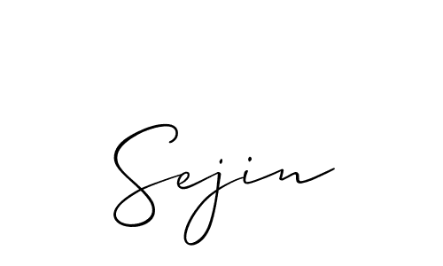Make a beautiful signature design for name Sejin. Use this online signature maker to create a handwritten signature for free. Sejin signature style 2 images and pictures png