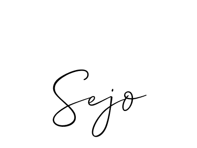 It looks lik you need a new signature style for name Sejo. Design unique handwritten (Allison_Script) signature with our free signature maker in just a few clicks. Sejo signature style 2 images and pictures png