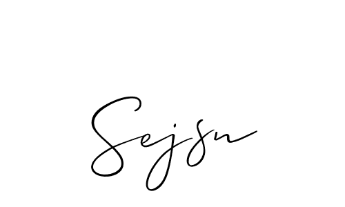 You should practise on your own different ways (Allison_Script) to write your name (Sejsn) in signature. don't let someone else do it for you. Sejsn signature style 2 images and pictures png