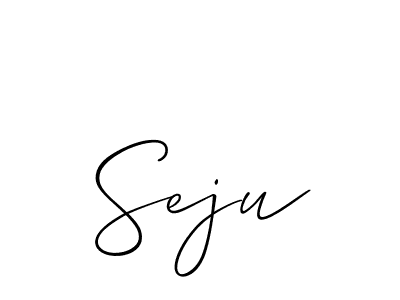 Also You can easily find your signature by using the search form. We will create Seju name handwritten signature images for you free of cost using Allison_Script sign style. Seju signature style 2 images and pictures png