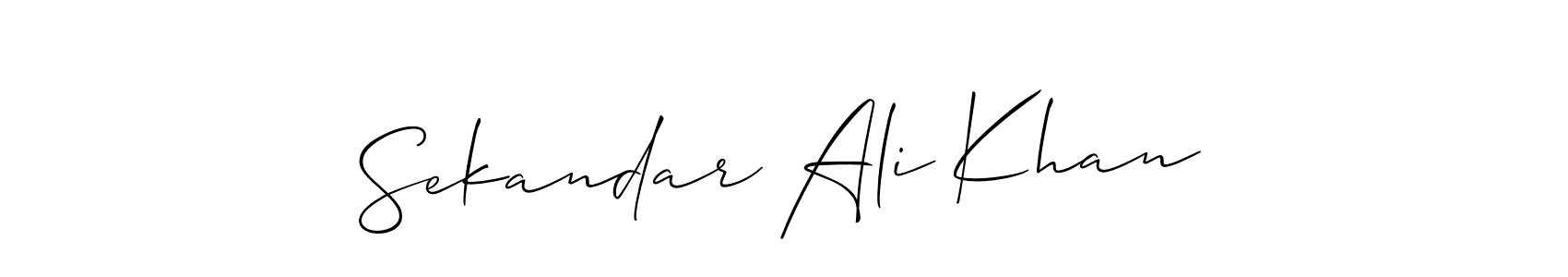 Once you've used our free online signature maker to create your best signature Allison_Script style, it's time to enjoy all of the benefits that Sekandar Ali Khan name signing documents. Sekandar Ali Khan signature style 2 images and pictures png