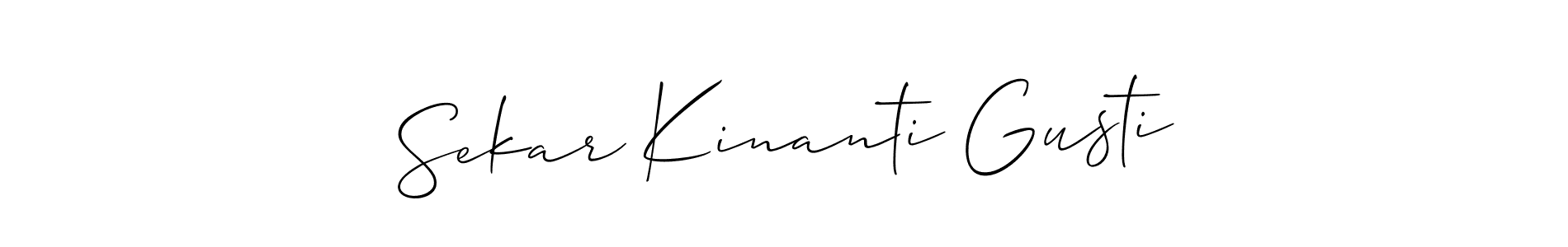 Design your own signature with our free online signature maker. With this signature software, you can create a handwritten (Allison_Script) signature for name Sekar Kinanti Gusti. Sekar Kinanti Gusti signature style 2 images and pictures png