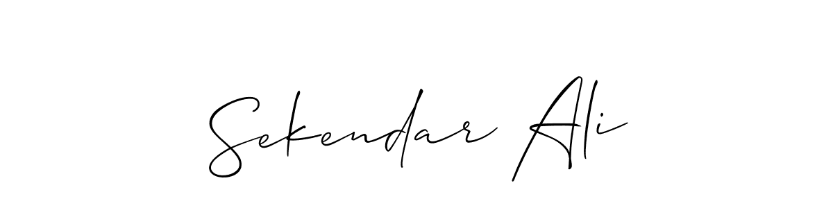 Similarly Allison_Script is the best handwritten signature design. Signature creator online .You can use it as an online autograph creator for name Sekendar Ali. Sekendar Ali signature style 2 images and pictures png