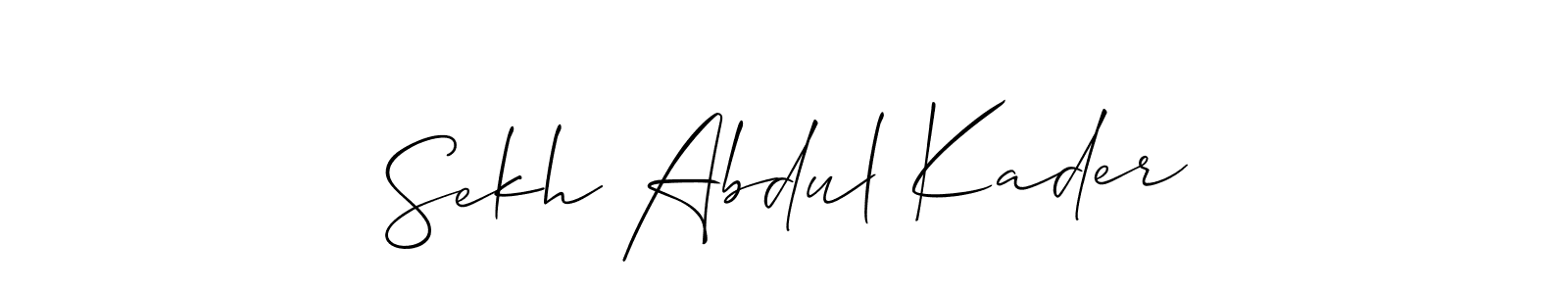 Once you've used our free online signature maker to create your best signature Allison_Script style, it's time to enjoy all of the benefits that Sekh Abdul Kader name signing documents. Sekh Abdul Kader signature style 2 images and pictures png
