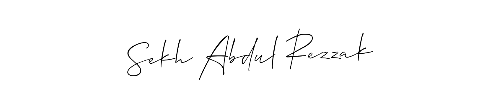 Make a beautiful signature design for name Sekh Abdul Rezzak. Use this online signature maker to create a handwritten signature for free. Sekh Abdul Rezzak signature style 2 images and pictures png