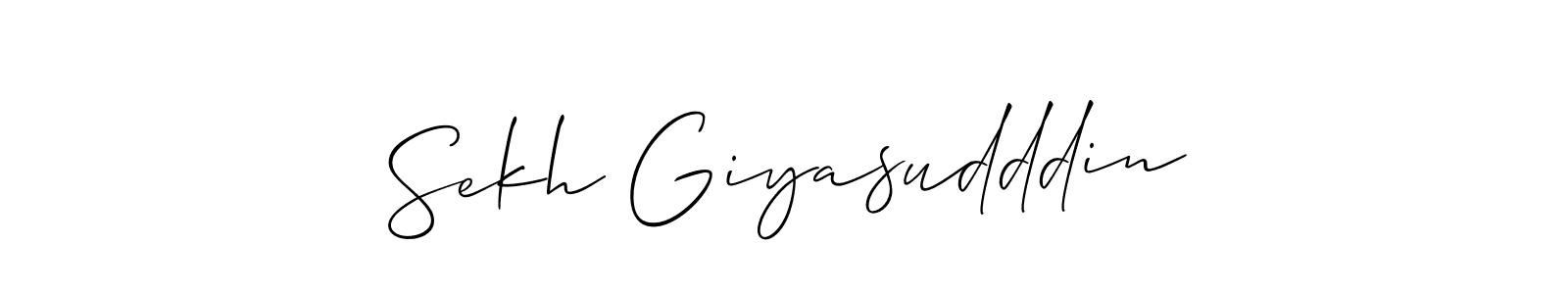 This is the best signature style for the Sekh Giyasudddin name. Also you like these signature font (Allison_Script). Mix name signature. Sekh Giyasudddin signature style 2 images and pictures png