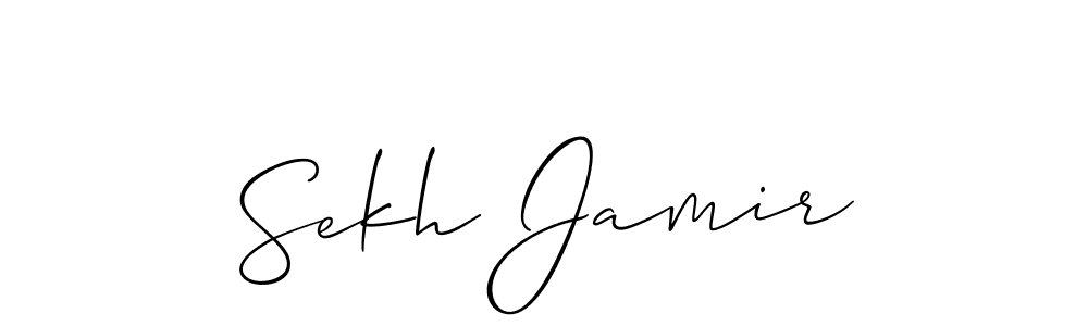 Make a short Sekh Jamir signature style. Manage your documents anywhere anytime using Allison_Script. Create and add eSignatures, submit forms, share and send files easily. Sekh Jamir signature style 2 images and pictures png