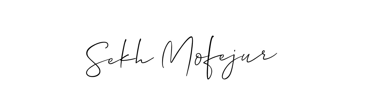 Also You can easily find your signature by using the search form. We will create Sekh Mofejur name handwritten signature images for you free of cost using Allison_Script sign style. Sekh Mofejur signature style 2 images and pictures png