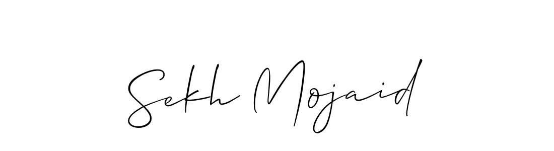 Make a beautiful signature design for name Sekh Mojaid. With this signature (Allison_Script) style, you can create a handwritten signature for free. Sekh Mojaid signature style 2 images and pictures png