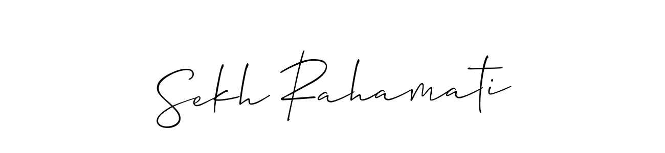 How to Draw Sekh Rahamati signature style? Allison_Script is a latest design signature styles for name Sekh Rahamati. Sekh Rahamati signature style 2 images and pictures png