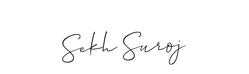 How to make Sekh Suroj signature? Allison_Script is a professional autograph style. Create handwritten signature for Sekh Suroj name. Sekh Suroj signature style 2 images and pictures png