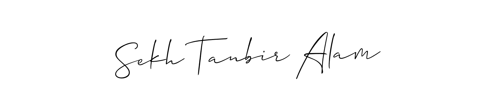 Design your own signature with our free online signature maker. With this signature software, you can create a handwritten (Allison_Script) signature for name Sekh Tanbir Alam. Sekh Tanbir Alam signature style 2 images and pictures png