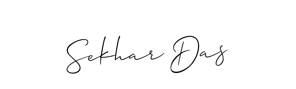 Design your own signature with our free online signature maker. With this signature software, you can create a handwritten (Allison_Script) signature for name Sekhar Das. Sekhar Das signature style 2 images and pictures png