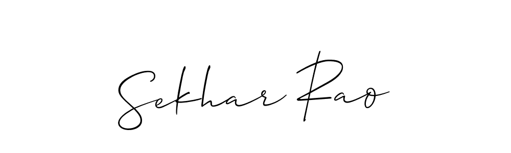 Also You can easily find your signature by using the search form. We will create Sekhar Rao name handwritten signature images for you free of cost using Allison_Script sign style. Sekhar Rao signature style 2 images and pictures png