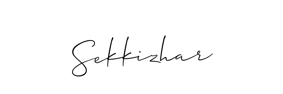 It looks lik you need a new signature style for name Sekkizhar. Design unique handwritten (Allison_Script) signature with our free signature maker in just a few clicks. Sekkizhar signature style 2 images and pictures png