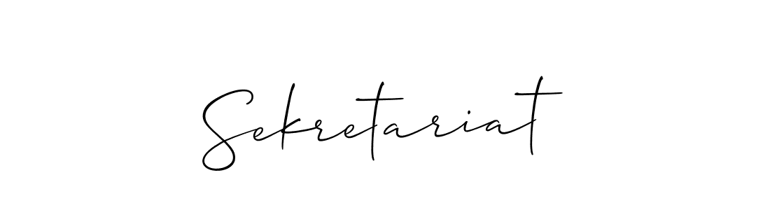 Also we have Sekretariat name is the best signature style. Create professional handwritten signature collection using Allison_Script autograph style. Sekretariat signature style 2 images and pictures png
