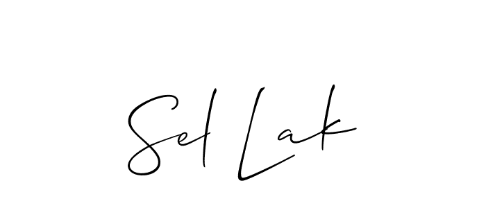 How to make Sel Lak signature? Allison_Script is a professional autograph style. Create handwritten signature for Sel Lak name. Sel Lak signature style 2 images and pictures png