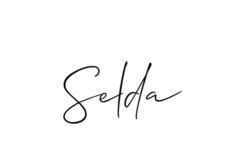 if you are searching for the best signature style for your name Selda. so please give up your signature search. here we have designed multiple signature styles  using Allison_Script. Selda signature style 2 images and pictures png