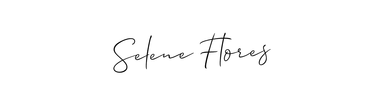 Make a short Selene Flores signature style. Manage your documents anywhere anytime using Allison_Script. Create and add eSignatures, submit forms, share and send files easily. Selene Flores signature style 2 images and pictures png