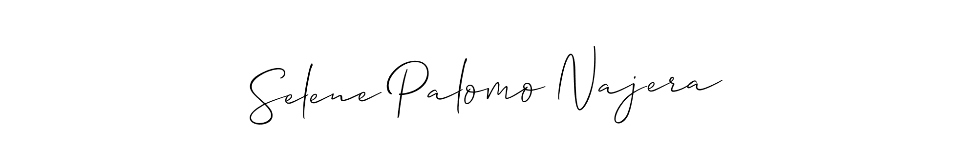 Once you've used our free online signature maker to create your best signature Allison_Script style, it's time to enjoy all of the benefits that Selene Palomo Najera name signing documents. Selene Palomo Najera signature style 2 images and pictures png