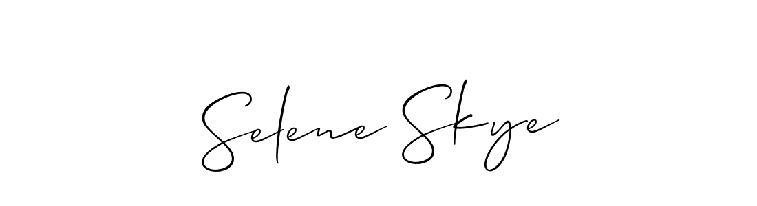 Make a short Selene Skye signature style. Manage your documents anywhere anytime using Allison_Script. Create and add eSignatures, submit forms, share and send files easily. Selene Skye signature style 2 images and pictures png