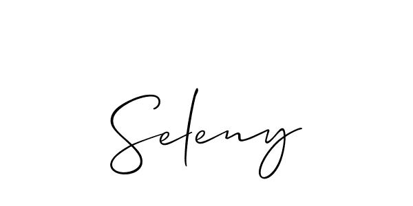 You should practise on your own different ways (Allison_Script) to write your name (Seleny) in signature. don't let someone else do it for you. Seleny signature style 2 images and pictures png