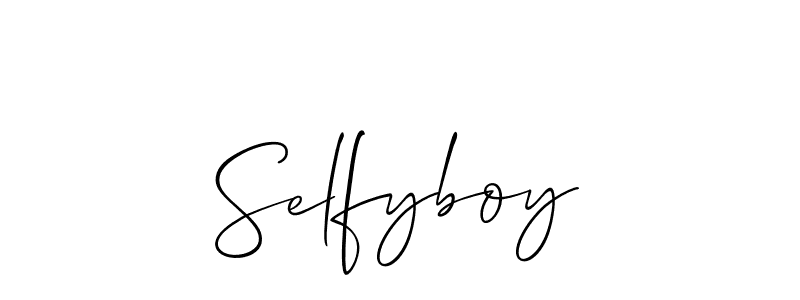 You should practise on your own different ways (Allison_Script) to write your name (Selfyboy) in signature. don't let someone else do it for you. Selfyboy signature style 2 images and pictures png