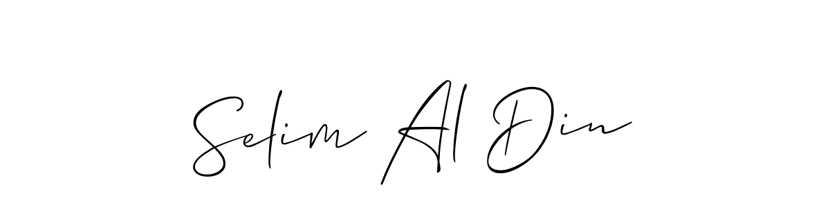 Similarly Allison_Script is the best handwritten signature design. Signature creator online .You can use it as an online autograph creator for name Selim Al Din. Selim Al Din signature style 2 images and pictures png