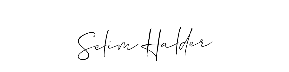 Make a beautiful signature design for name Selim Halder. Use this online signature maker to create a handwritten signature for free. Selim Halder signature style 2 images and pictures png