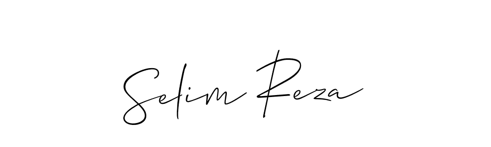 Also we have Selim Reza name is the best signature style. Create professional handwritten signature collection using Allison_Script autograph style. Selim Reza signature style 2 images and pictures png