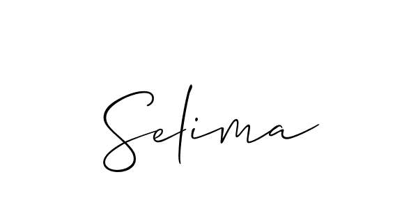 How to make Selima name signature. Use Allison_Script style for creating short signs online. This is the latest handwritten sign. Selima signature style 2 images and pictures png