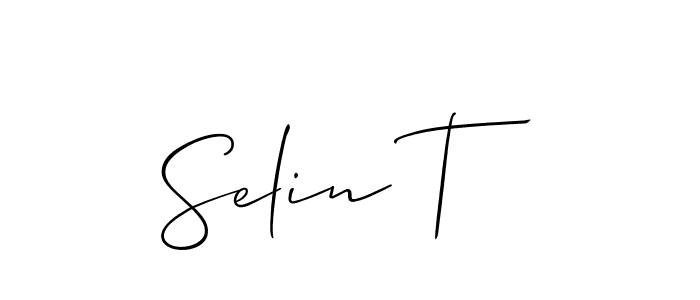 Once you've used our free online signature maker to create your best signature Allison_Script style, it's time to enjoy all of the benefits that Selin T name signing documents. Selin T signature style 2 images and pictures png