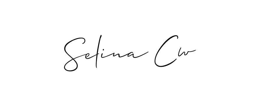 It looks lik you need a new signature style for name Selina Cw. Design unique handwritten (Allison_Script) signature with our free signature maker in just a few clicks. Selina Cw signature style 2 images and pictures png