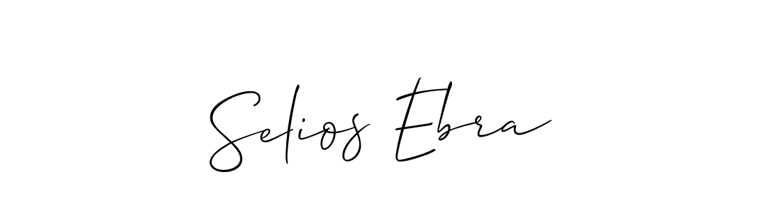 if you are searching for the best signature style for your name Selios Ebra. so please give up your signature search. here we have designed multiple signature styles  using Allison_Script. Selios Ebra signature style 2 images and pictures png