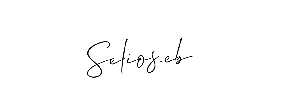 Check out images of Autograph of Selios.eb name. Actor Selios.eb Signature Style. Allison_Script is a professional sign style online. Selios.eb signature style 2 images and pictures png