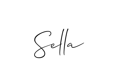 Also we have Sella name is the best signature style. Create professional handwritten signature collection using Allison_Script autograph style. Sella signature style 2 images and pictures png